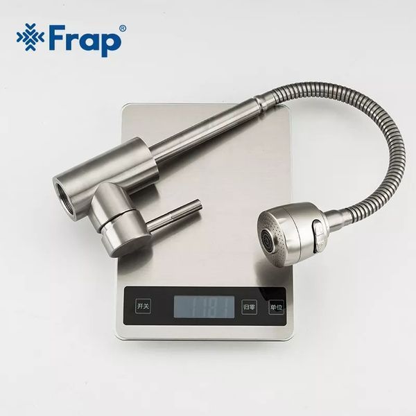 Змішувач для кухні Frap F44899-1 з гнучким виливом сатин F44899-1 фото