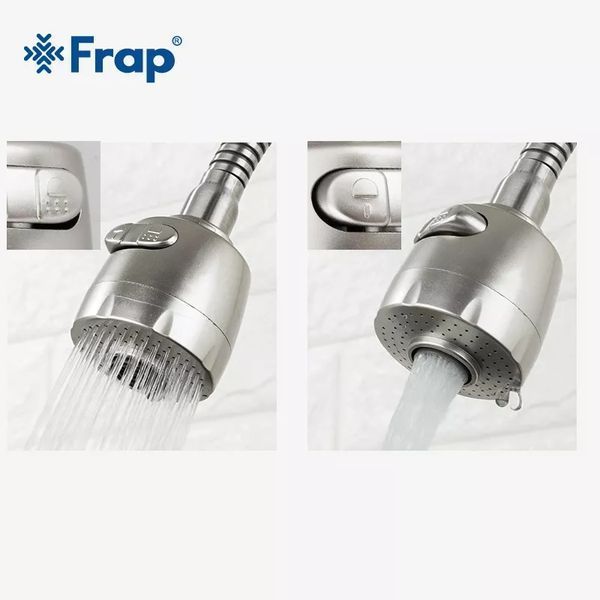 Змішувач для кухні Frap F44899-1 з гнучким виливом сатин F44899-1 фото