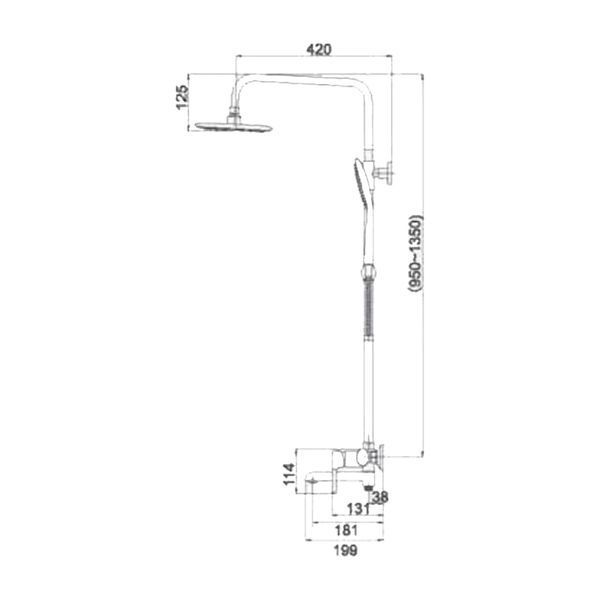 Душова система Qtap Grand CRM 1004 SD00039604 фото