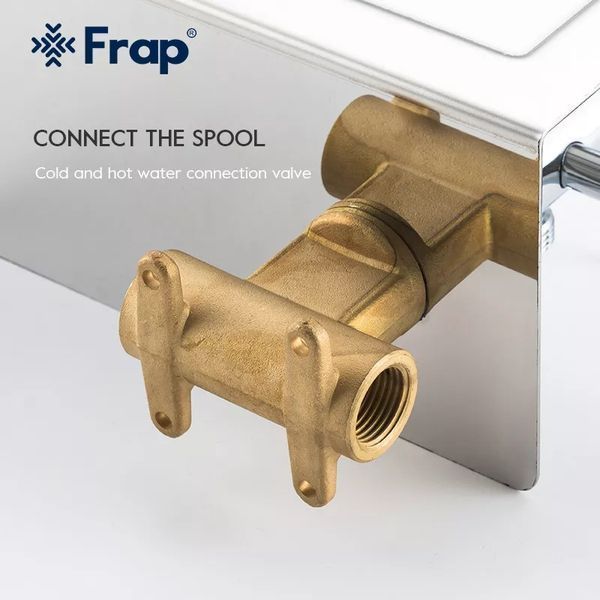 Гигиенический душ Frap F7516 с держателем бумаги и полочкой хром F7516 фото