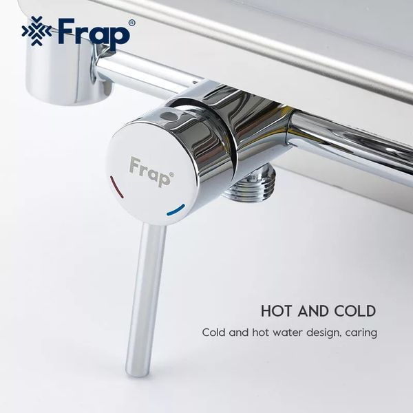 Гигиенический душ Frap F7516 с держателем бумаги и полочкой хром F7516 фото