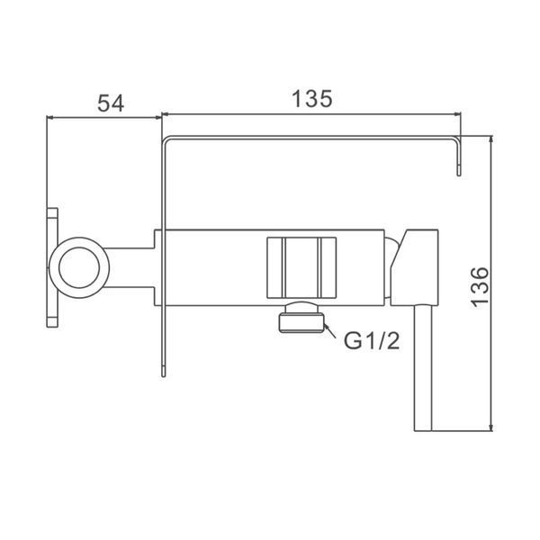 Гигиенический душ Frap F7516 с держателем бумаги и полочкой хром F7516 фото