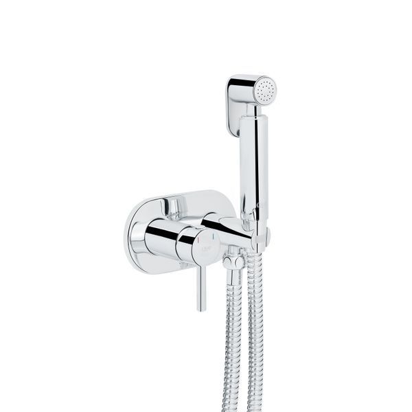Набір для гігієнічного душу Qtap Inspai-Varius круглий Chrome SD00035725 фото