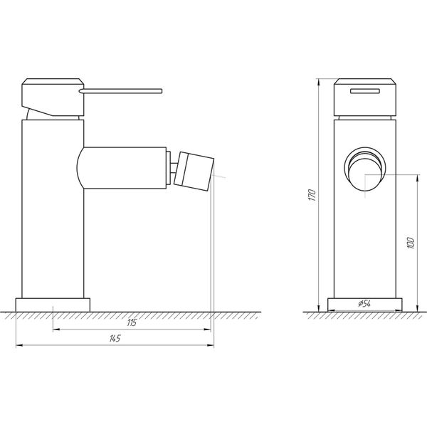 Змішувач для біде Globus Lux Wien SBT2-106 000017542 фото