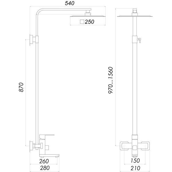 Душова система Globus Lux Sicilia Plus-SBQ-SH-02-BB 000024952 фото