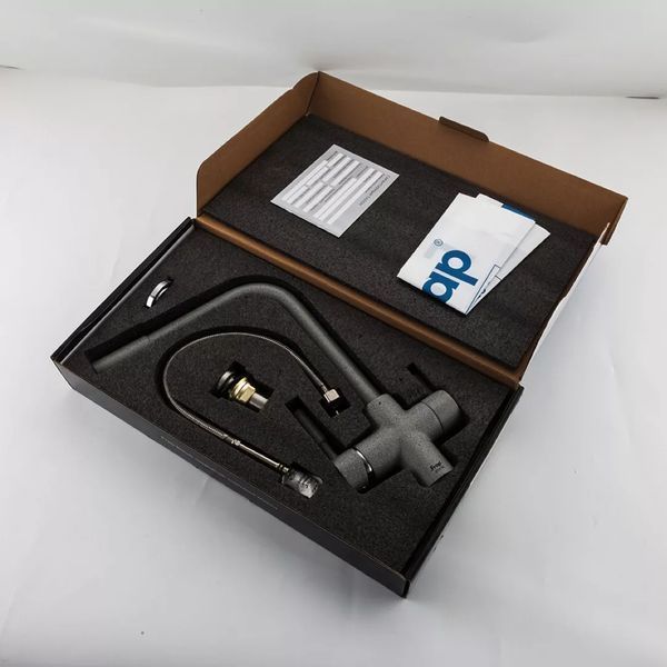 Смеситель для кухни с фильтром Frap F4352-22 серый F4352-22 фото