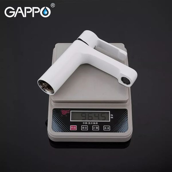 Змішувач для умивальника Gappo G1002-8 білий/хром G1002-8 фото