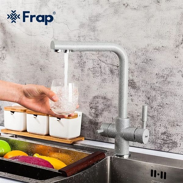Смеситель для кухни с фильтром Frap F4352-22 серый F4352-22 фото