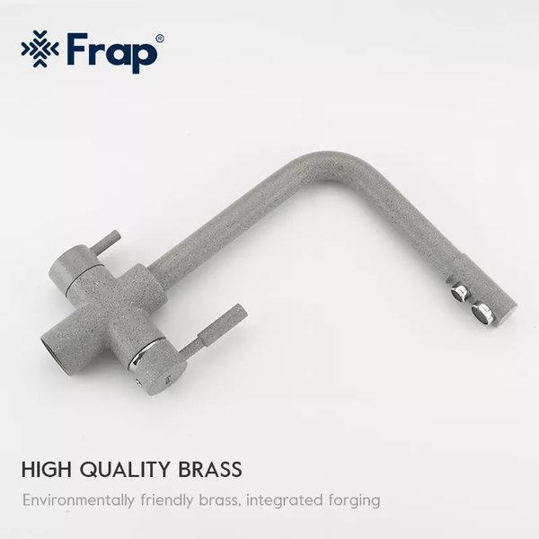 Смеситель для кухни с фильтром Frap F4352-22 серый F4352-22 фото