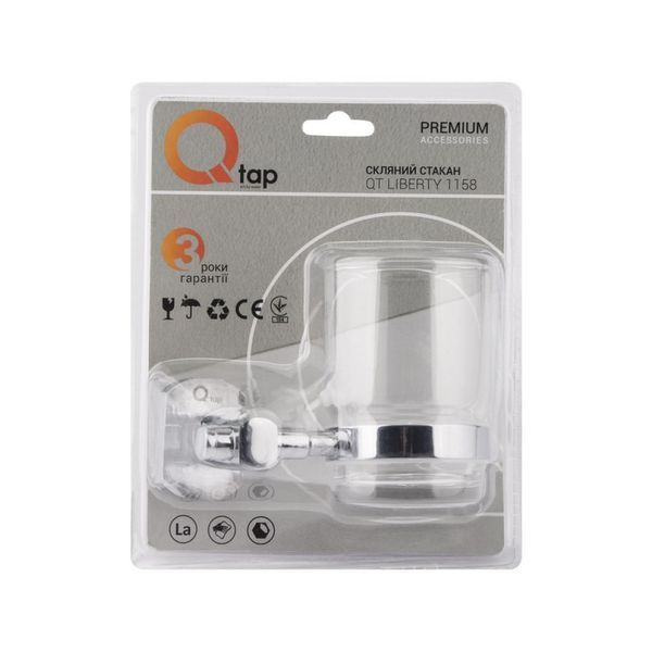 Стакан с держателем Qtap Liberty Chrome SD00031284 фото