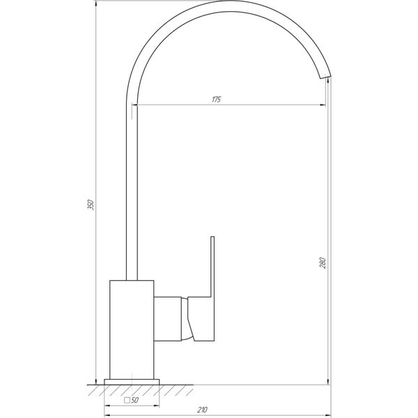 Смеситель для кухни Globus Lux Milano GLM-0203L 000014942 фото