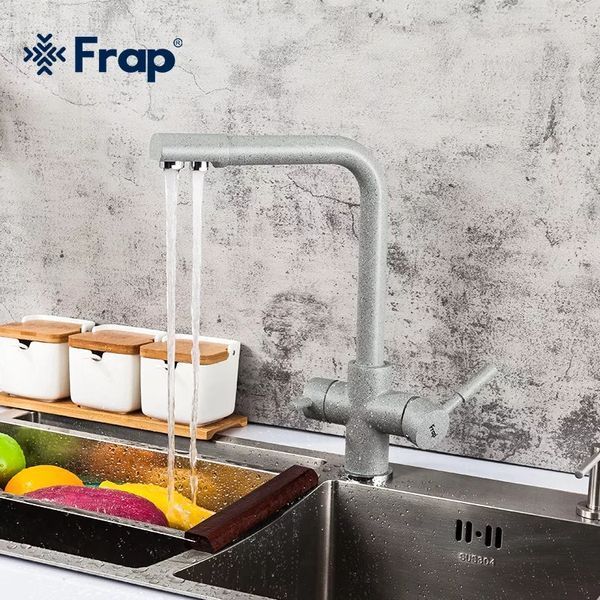 Смеситель для кухни с фильтром Frap F4352-22 серый F4352-22 фото