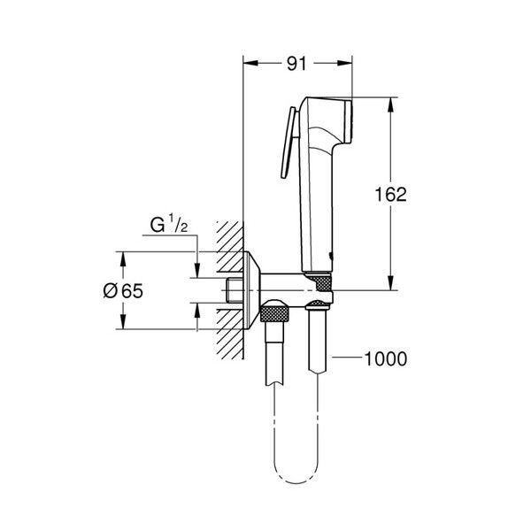 Гигиенический набор Grohe Tempesta-F Trigger Spray 30 26358000 26358000 фото