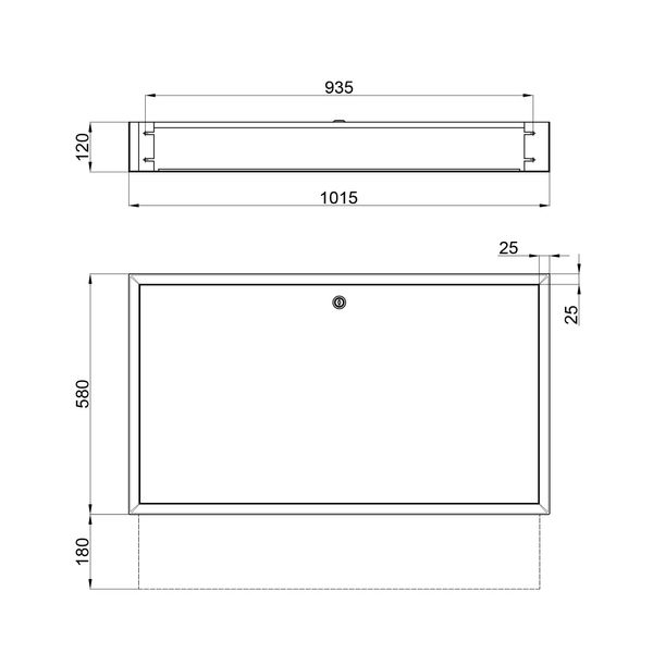 Коллекторный шкаф Icma (UA) 1015х580х120 внутренний №5 SD00021473 фото