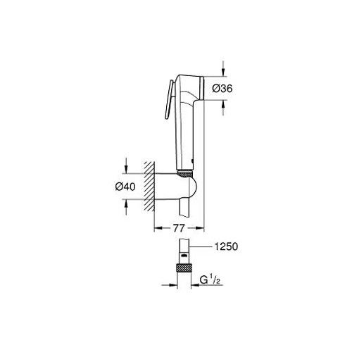 Набір гігієнічний Grohe Tempesta-F Trigger Spray 30 26356IL0 26356IL0 фото