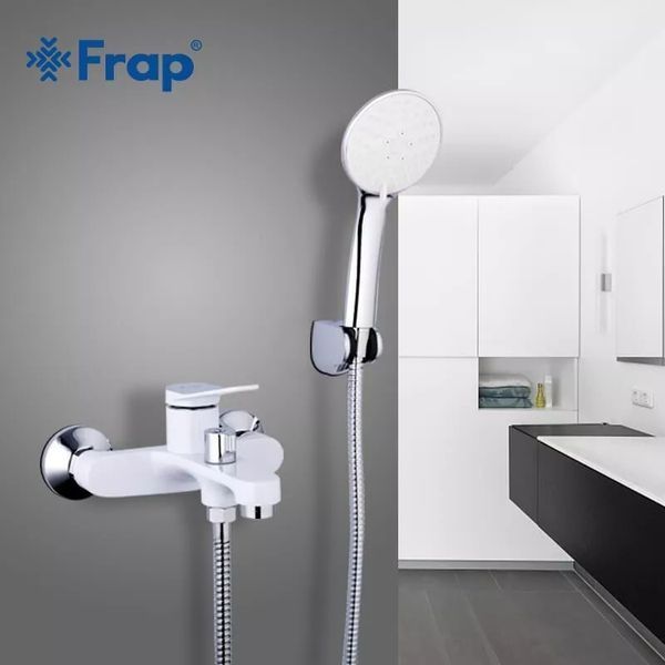 Смеситель для ванны Frap F3245 белый/хром F3245 фото