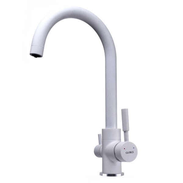 Змішувач для кухні під осмос Globus Lux Lazer GLLR-0333-7-White 000019235 фото