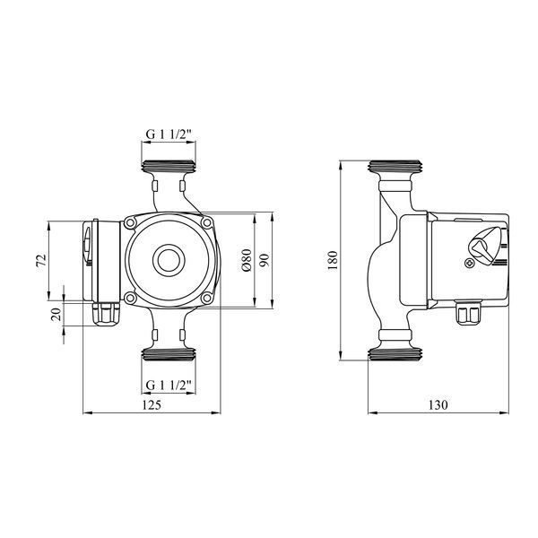 Насос циркуляційний Forwater Grundfos GPD 25/4-180 CV013850 фото