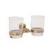 Склянка з тримачем Qtap Liberty подвійна Antic Bronze SD00031699 фото