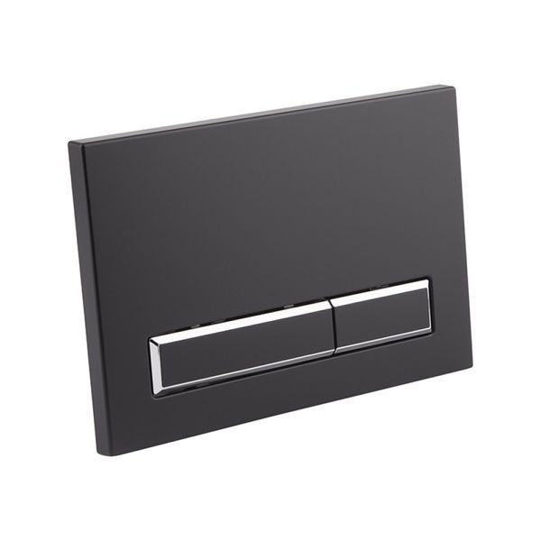 Панель смыва Qtap Nest линейная черная матовая SD00038776 фото