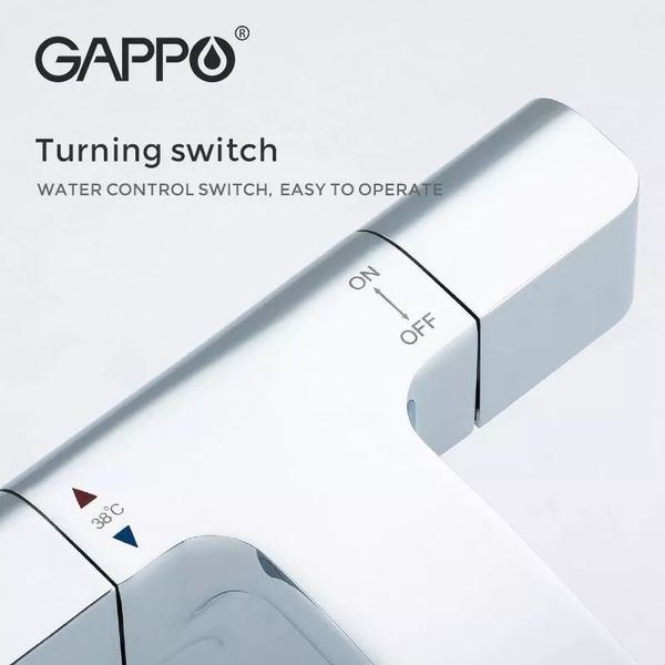 Смеситель для умывальника с термостатом Gappo G1007-40 хром G1007-40 фото