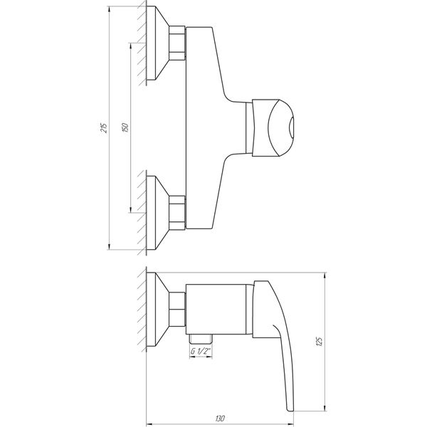 Смеситель для душа Globus Lux Caprice GLCA-0105N 000009247 фото