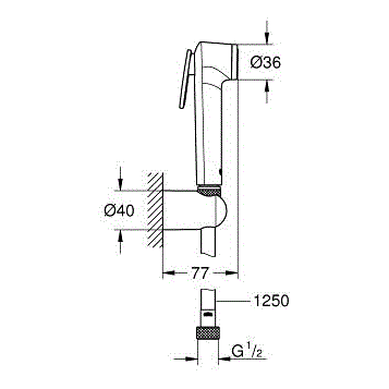 Гигиенический набор Grohe Tempesta-F Trigger Spray 30 27513001 27513001 фото