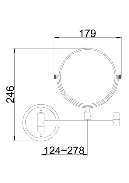 Зеркало косметическое Frap F6106 с увеличением Ø150 мм F6106 фото