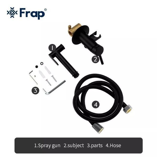 Гигиенический душ Frap F7505-6 черный F7505-6 фото