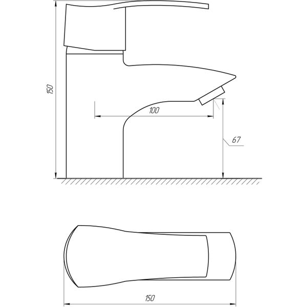 Змішувач для умивальника Globus Lux Queensland GLQU-101 000008751 фото