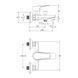 Смеситель для ванны Imprese Modus хром f03208201SR 084090 фото 2