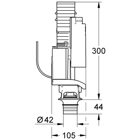 Змивний клапан до бачка Grohe GD-2 38736000 38736000 фото