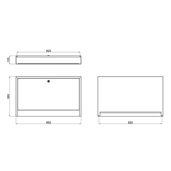 Колекторна шафа Icma (UA) 950х580х120 зовнішня №5 SD00021479 фото