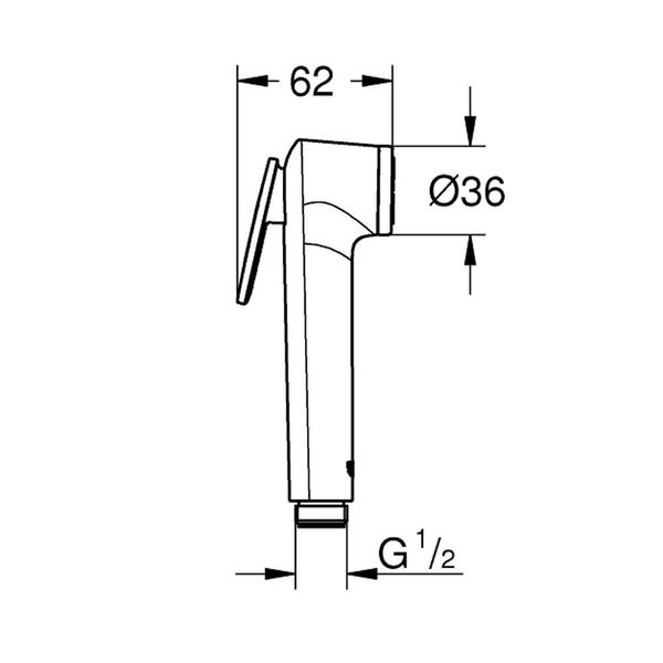 Лейка для гигиенического душа Grohe Trigger Spray 27512001 27512001 фото