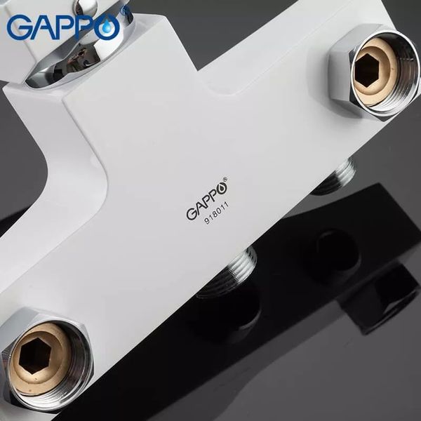 Змішувач для ванни Gappo G2207-7 білий/хром G2207-7 фото
