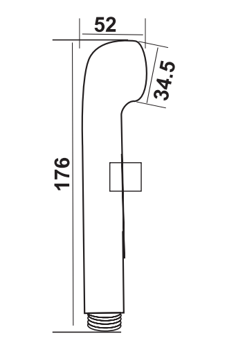 Лейка для гигиенического душа Perla Polly хром PSJ7104 PSJ7104 фото