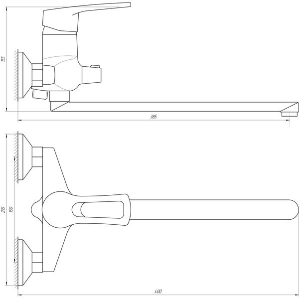 Змішувач для ванни Domino Sirius DSV-208 000010456 фото