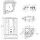 Гідромасажний бокс Lidz Tani SBM90x90.SAT.HIGH.FR скло 4 мм з піддоном SD00039864 фото 11