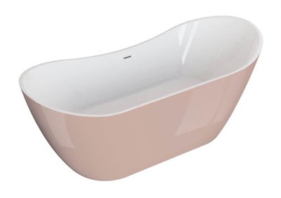 Ванна акрилова окремостояча Polimat Abi 180x80 см рожева 00405 фото