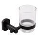 Склянка з тримачем Qtap Liberty Black SD00040020 фото 1