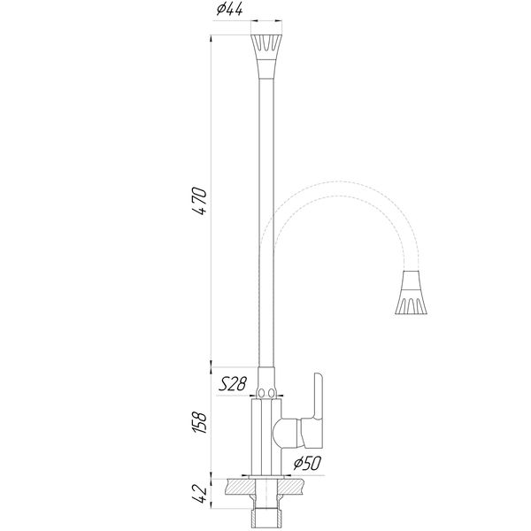 Смеситель для кухни Domino Prestige DPS-203SA 000021862 фото