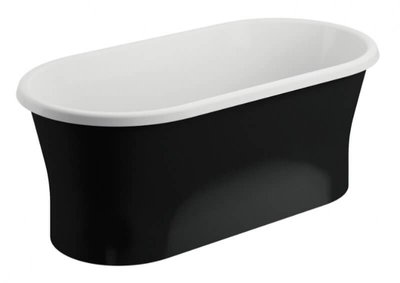 Ванна акриловая отдельностоящая Polimat Amona New 150x75 см черная матовая 00335 фото