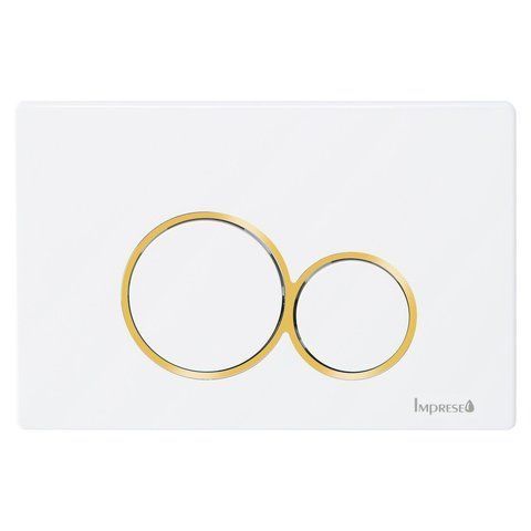 Клавіша змиву Imprese i7117PW біла 081236 фото