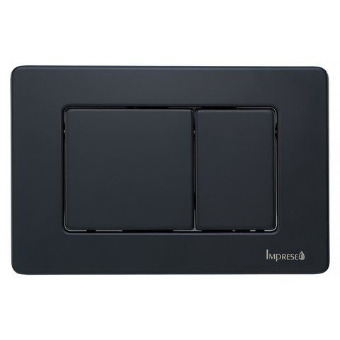 Клавіша змиву Imprese i7112SB чорна матова soft-touch 077454 фото