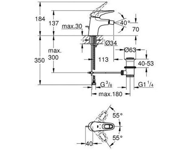 Змішувач для біде Grohe Eurostyle 33565LS3 33565LS3 фото