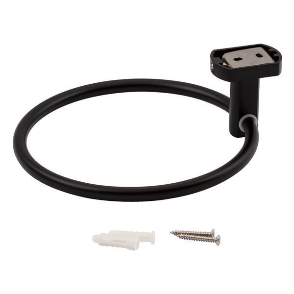 Держатель для полотенца Qtap Liberty D 160 мм Black SD00040022 фото