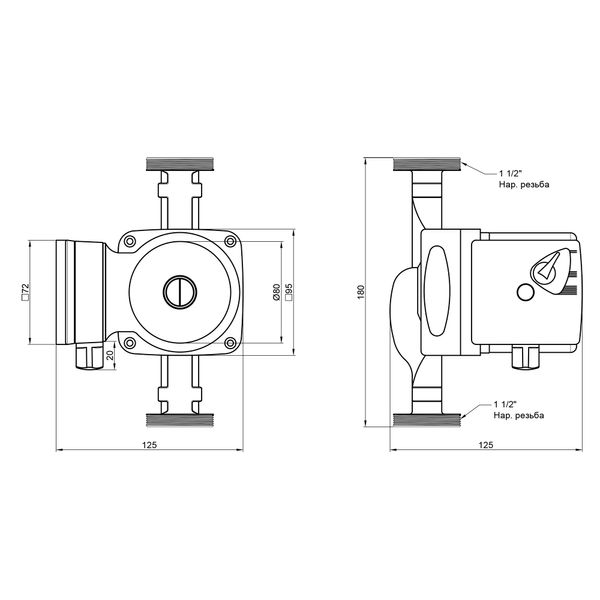 Насос циркуляційний Thermo Alliance LPS 25/60/180 SD00047128 фото