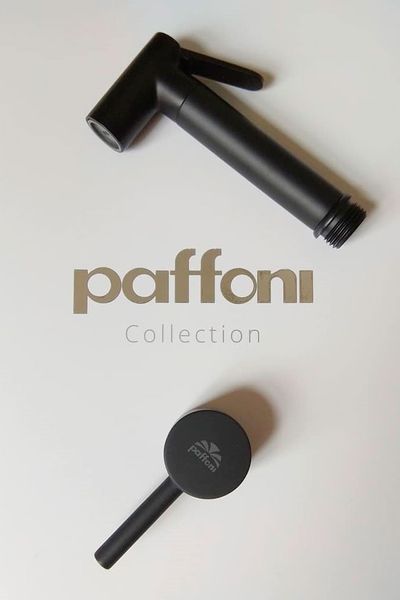 Гигиенический душ Paffoni Tweet Round Mix черный матовый ZDUP110NO фото