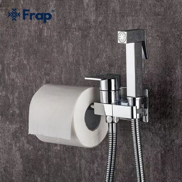 Гігієнічний душ Frap F7512 з паперотримачем хром F7512 фото