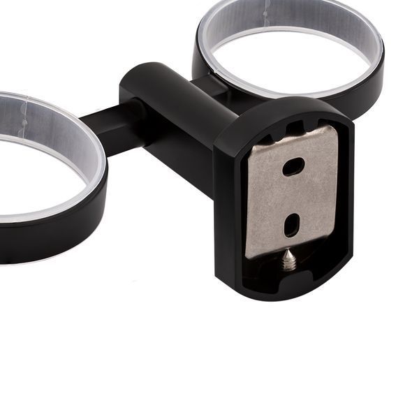 Склянка з тримачем Qtap Liberty подвійна Black SD00040023 фото